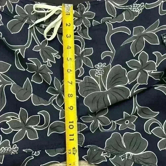 Vintage Y2K Hurley International Boardshorts Swim Trunk Shorts Floral Mens SZ 33 - Picture 12 of 13